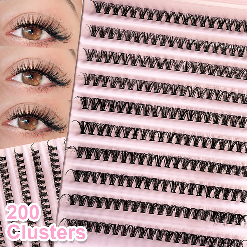 Eyelash Extension Equipment - Individual Lashes Eyelash tuft 8-16mm 200pcs