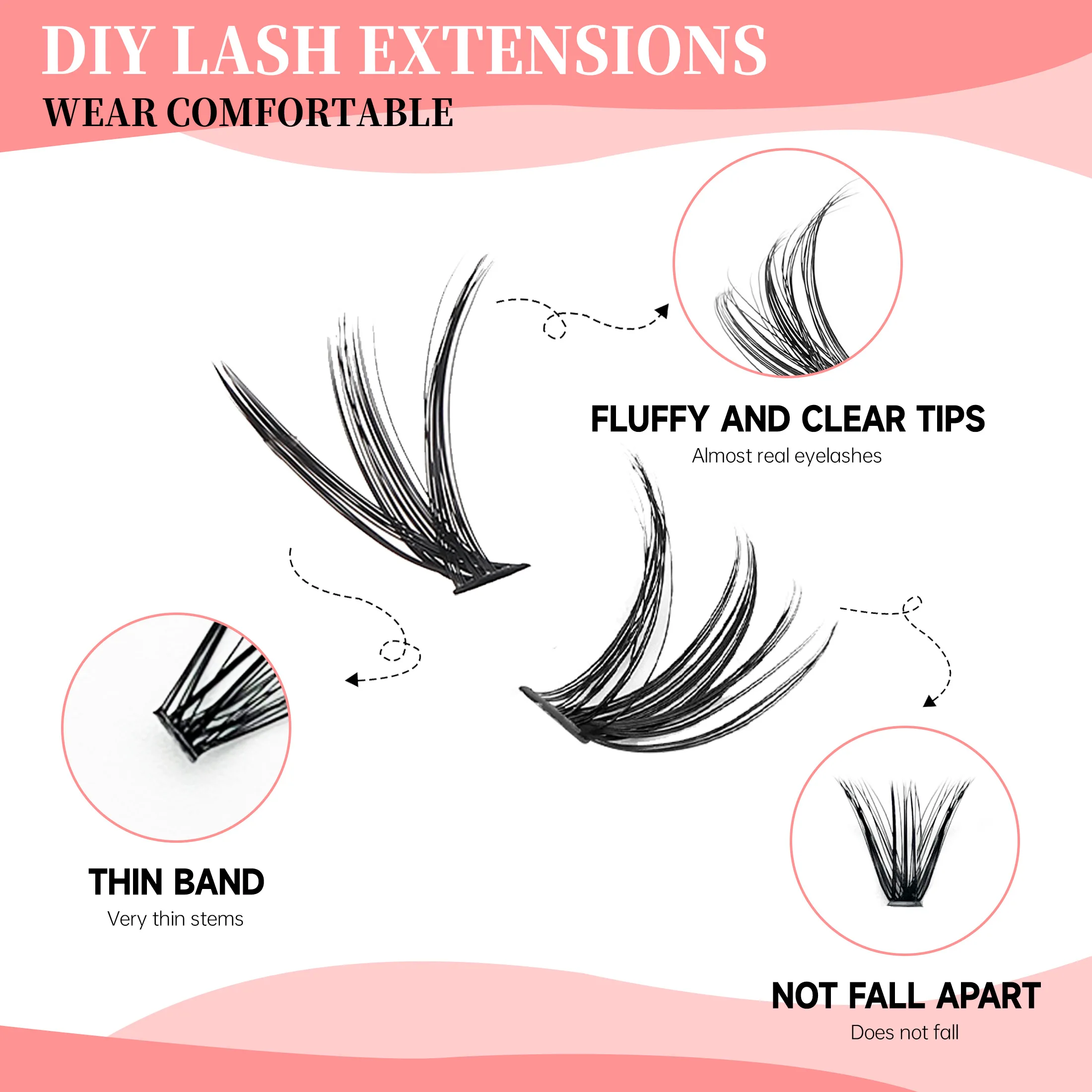 DIY Cluster Extension Lashes K - đánh giá và giá Eyelash Extension Equipment