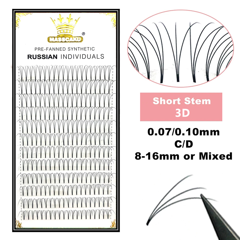 MASSCAKU Hàng Mi Premade Rộng  - đánh giá và giá Eyelash Extension Or Extensions