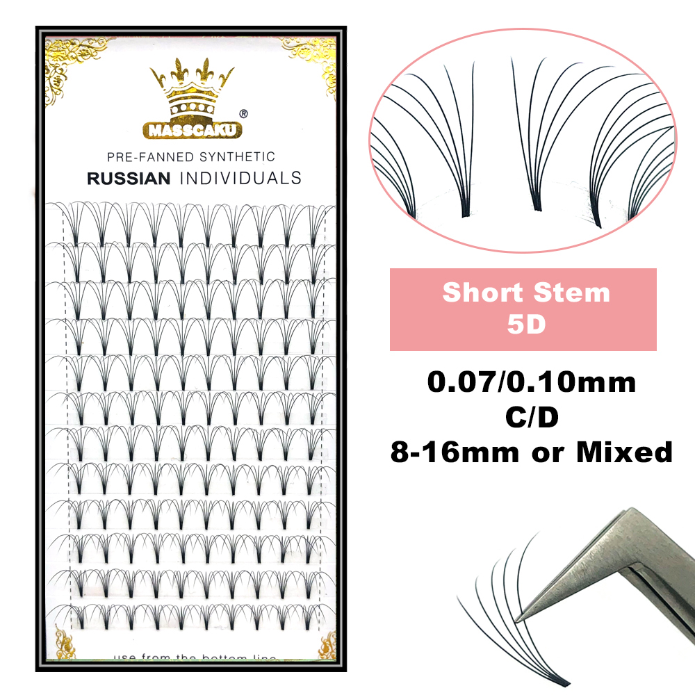 MASSCAKU Hàng Mi Premade Rộng  - đánh giá và giá Eyelash Extension Or Extensions