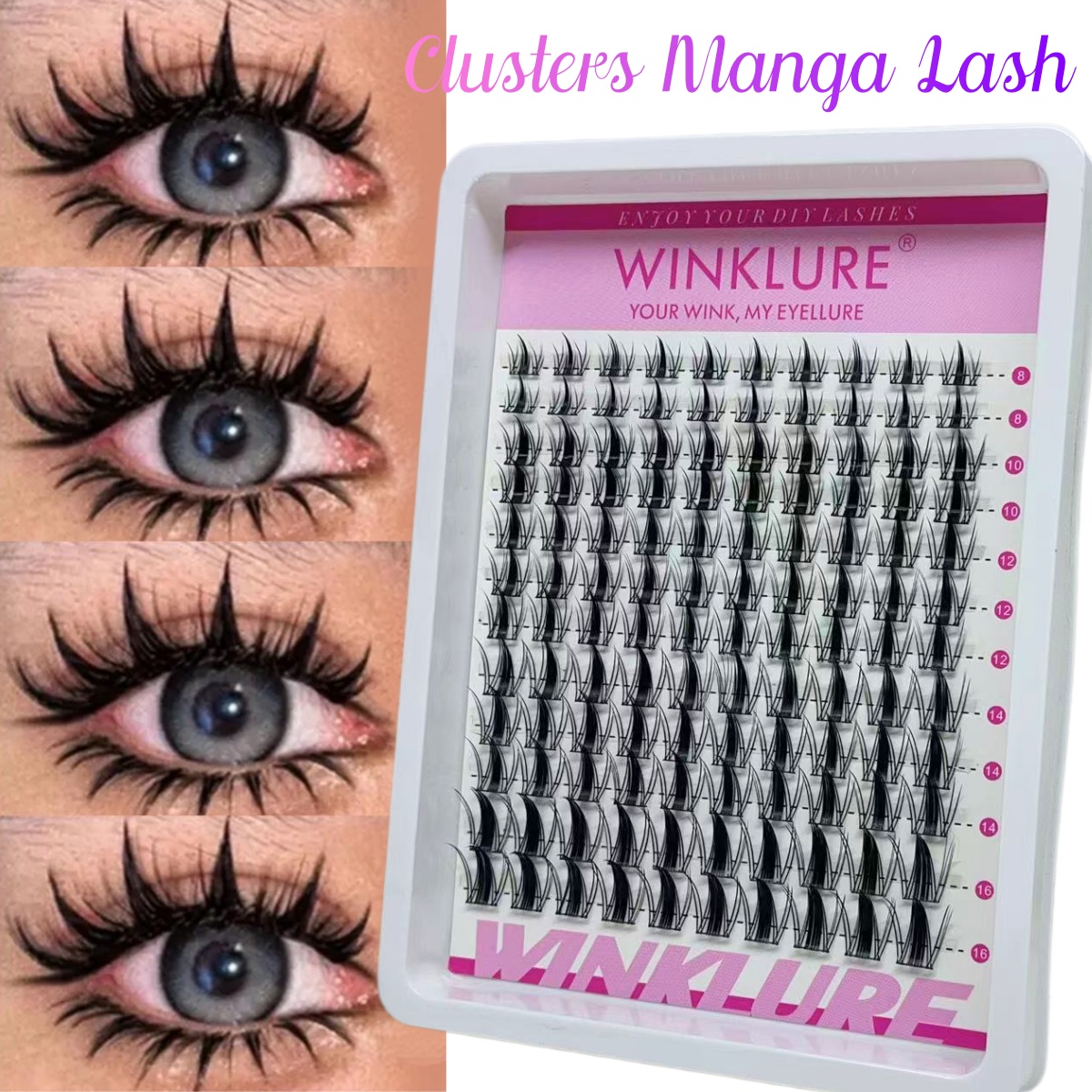 WINKLURE Manga Lash Clusters K - đánh giá và giá Eyelash Extension Equipment