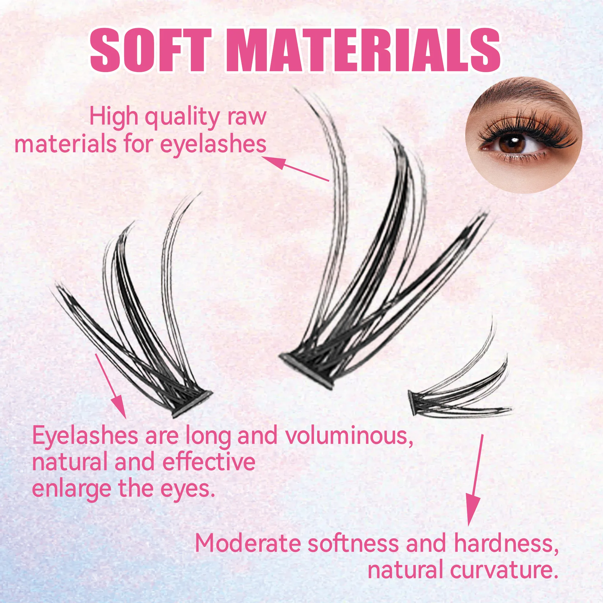 Eyelashes 200 PCS Clusters Las - đánh giá và giá Eyelash Extension Equipment